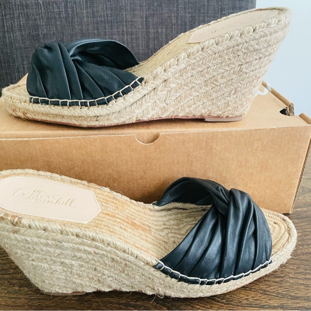 Loeffler Randall Blanche Black Espadrilles with Bow Detail EUC/with original box - Picture 8 of 13
